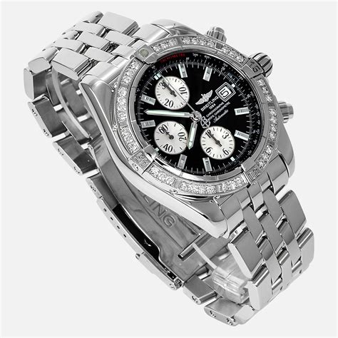 breitling chronomat a13356 value|breitling evolution diamond bezel.